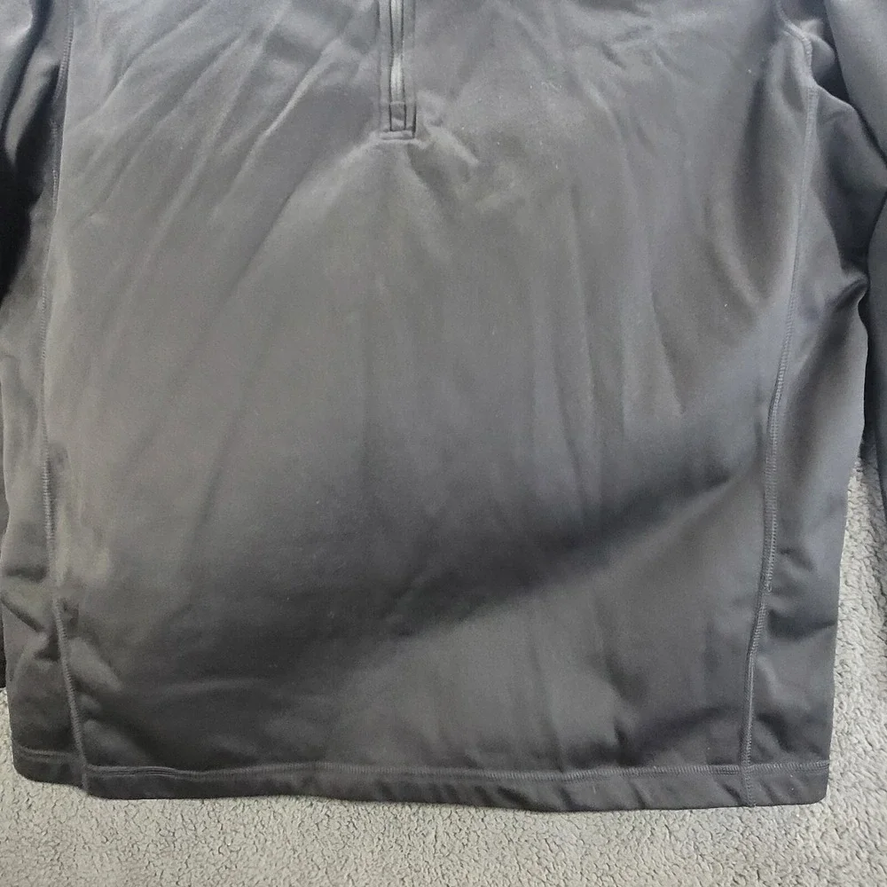 The North Face Sweater Black‎ Mens 2XL 14 Quarter Zip Jacket Embroidered